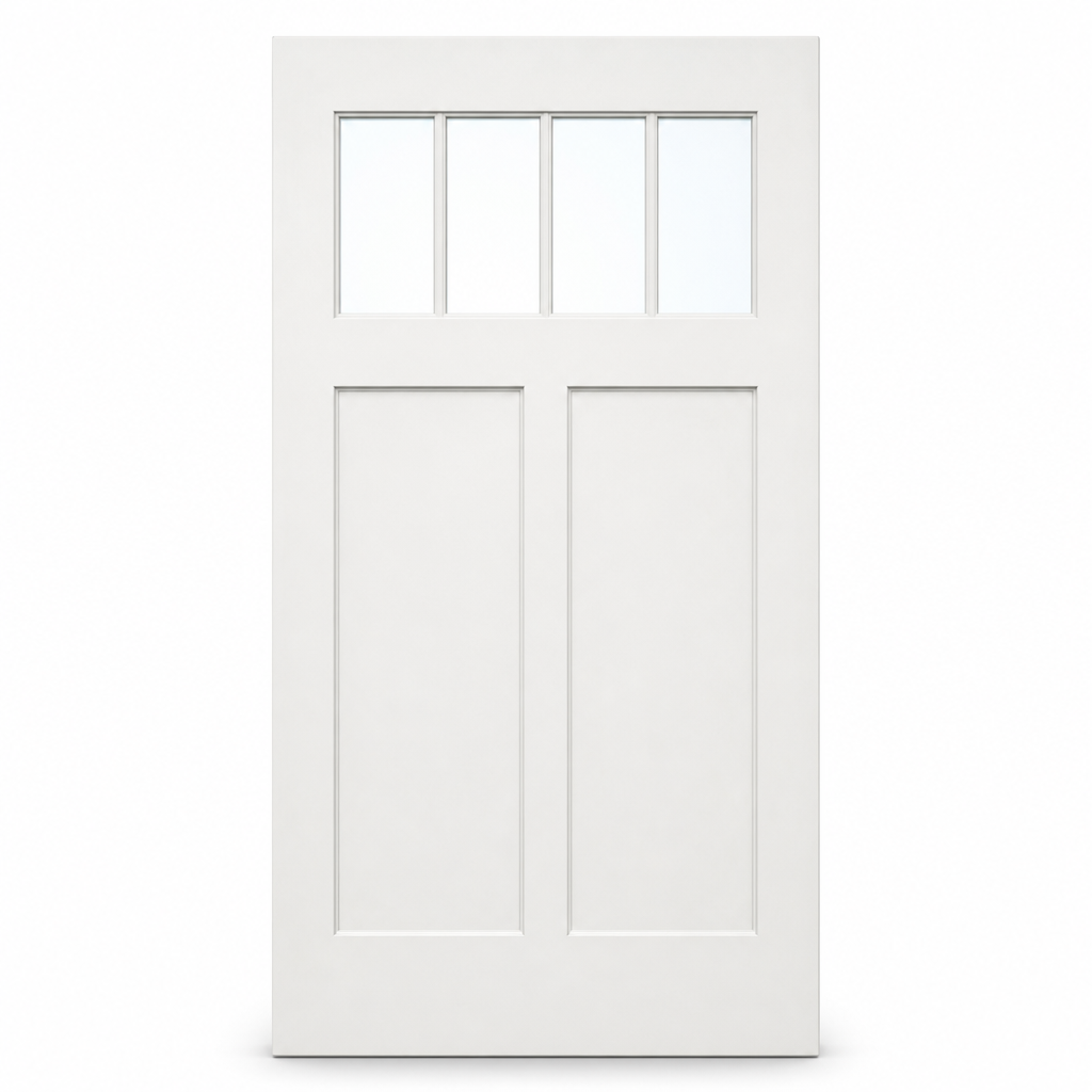 CCA210 2-panel craftsman fiberglass entry door